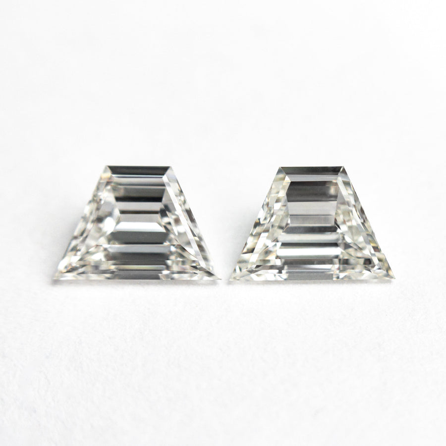 The 1.02cttw 2pc 6.75x4.61x2.29mm 6.81x4.64x2.38mm VVS G-H Trapezoid Step Cut Matching Pair 25530-01 by East London jeweller Rachel Boston | Discover our collections of unique and timeless engagement rings, wedding rings, and modern fine jewellery. - Rachel Boston Jewellery