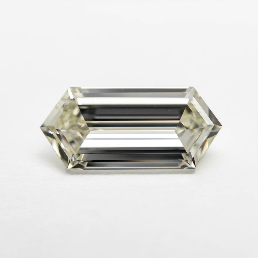 The 1.56ct 11.29x5.26x2.92mm VS2 K Hexagon Step Cut 24271-01 by East London jeweller Rachel Boston | Discover our collections of unique and timeless engagement rings, wedding rings, and modern fine jewellery. - Rachel Boston Jewellery