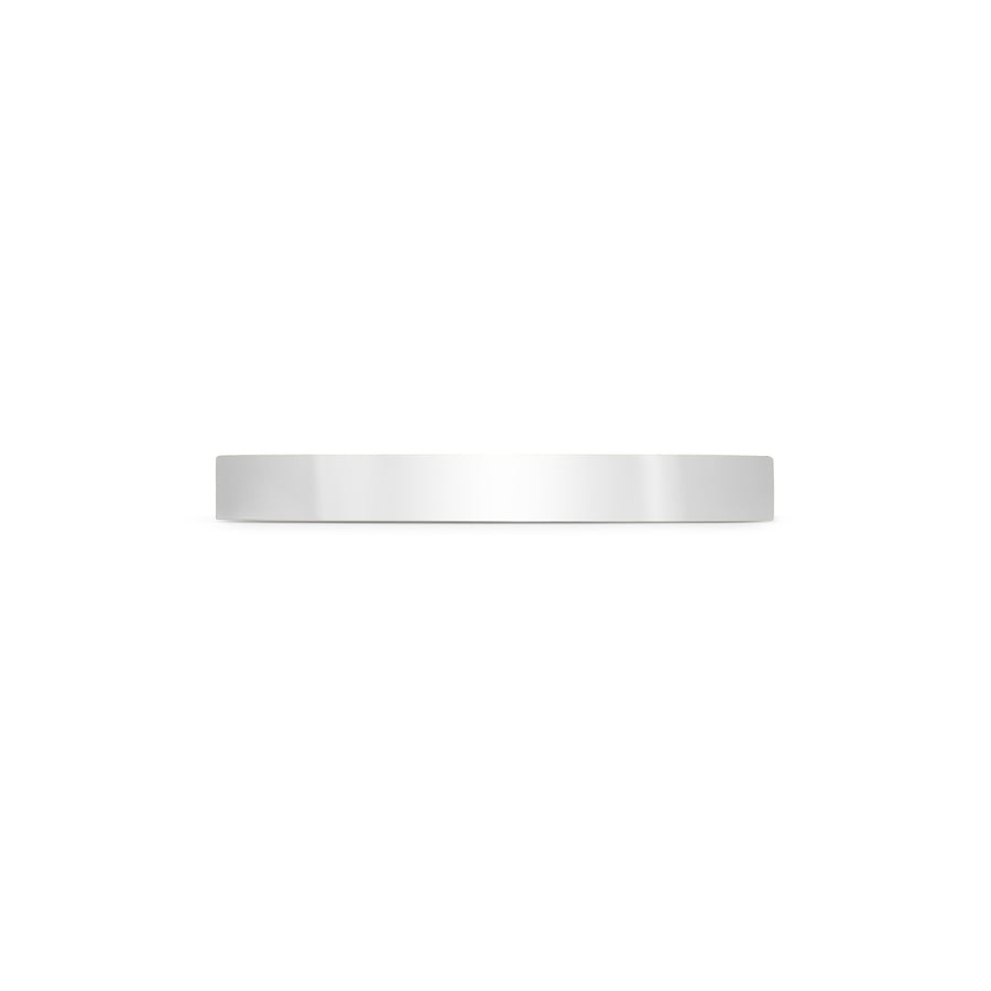 The Polish Finish Flat Wedding Band - 3mm by East London jeweller Rachel Boston | Discover our collections of unique and timeless engagement rings, wedding rings, and modern fine jewellery. - Rachel Boston Jewellery