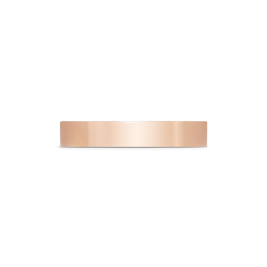 The Polish Finish Flat Wedding Band - 4mm by East London jeweller Rachel Boston | Discover our collections of unique and timeless engagement rings, wedding rings, and modern fine jewellery. - Rachel Boston Jewellery