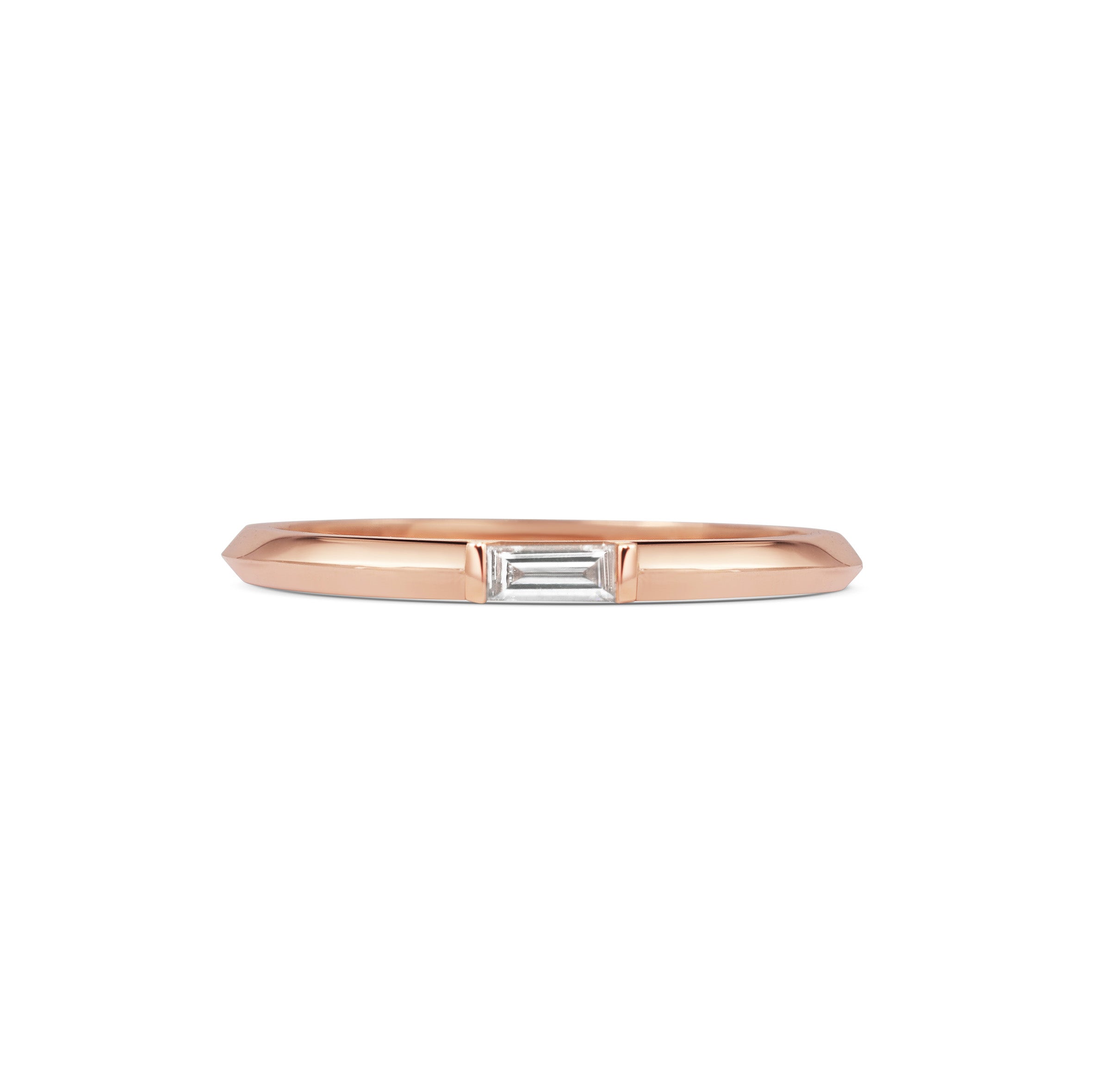 Baguette hot sale ring band