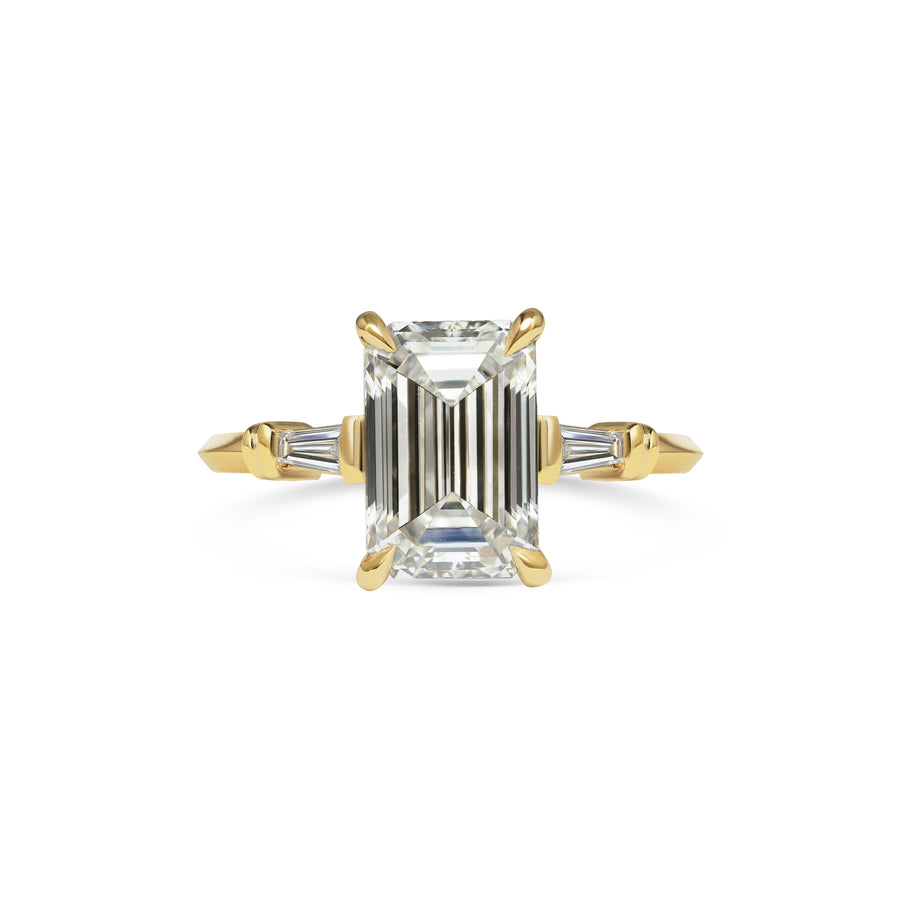 The Bette Ring - Emerald Cut by East London jeweller Rachel Boston | Discover our collections of unique and timeless engagement rings, wedding rings, and modern fine jewellery. - Rachel Boston Jewellery