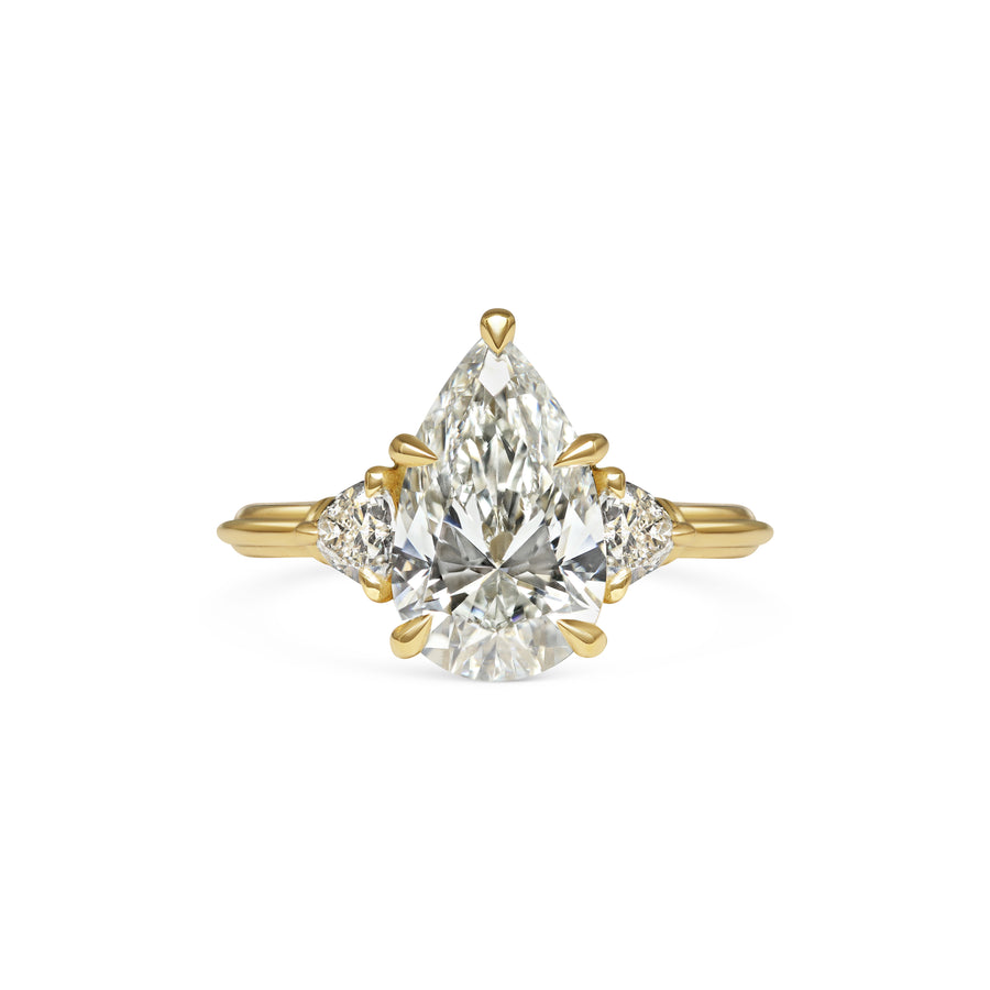 The Clara Ring - Pear Cut by East London jeweller Rachel Boston | Discover our collections of unique and timeless engagement rings, wedding rings, and modern fine jewellery. - Rachel Boston Jewellery