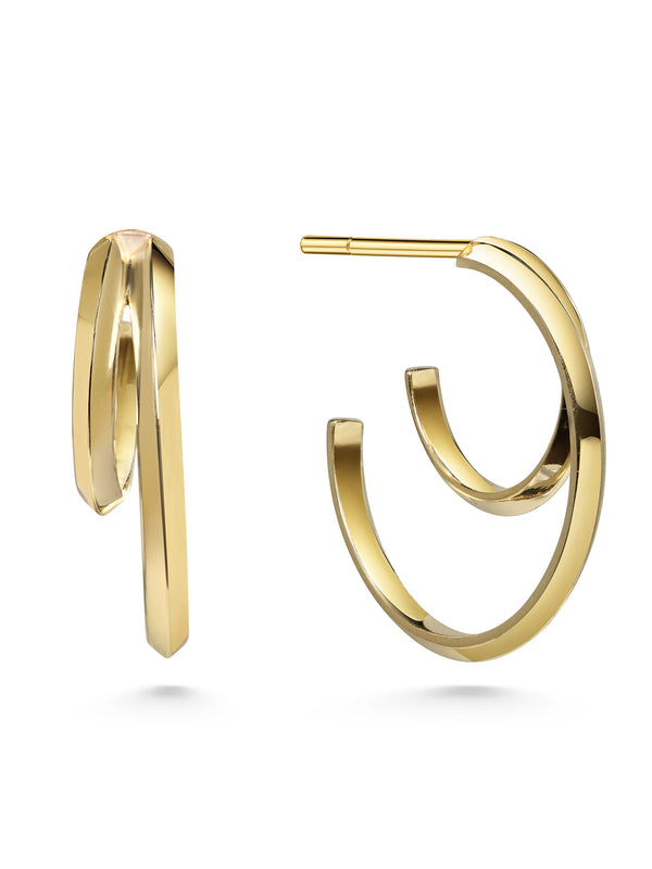 Double Hoop Earrings - Rachel Boston Jewellery