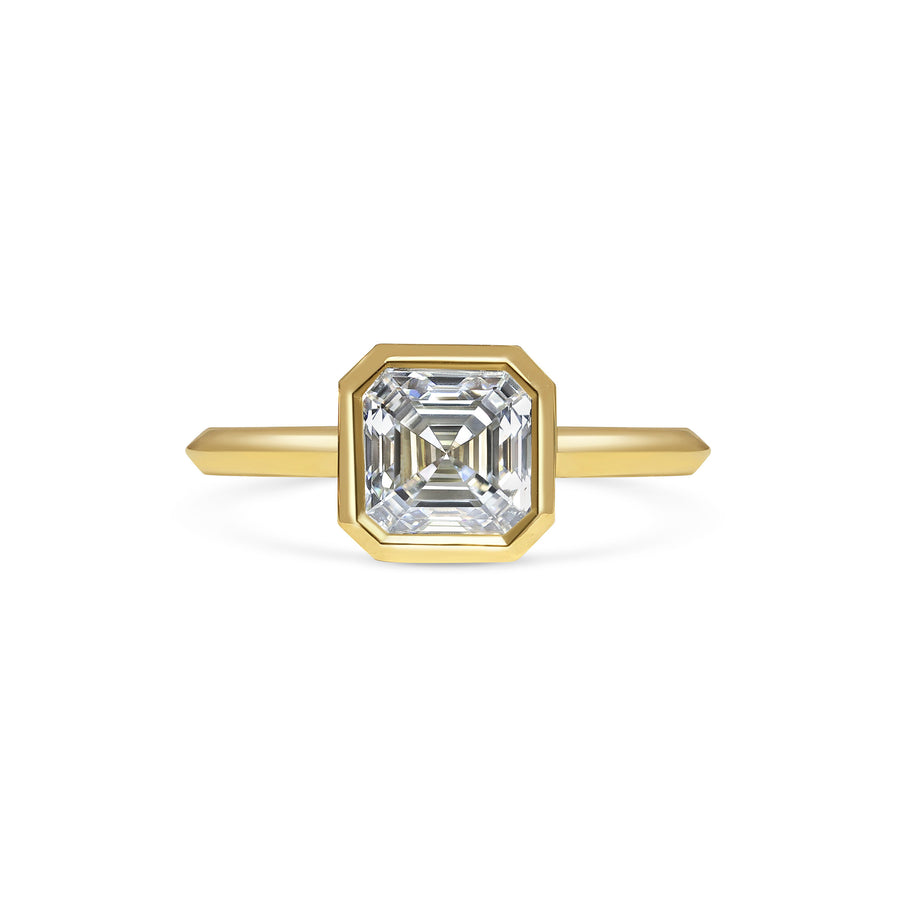 The Ines Ring - Asscher Cut by East London jeweller Rachel Boston | Discover our collections of unique and timeless engagement rings, wedding rings, and modern fine jewellery. - Rachel Boston Jewellery