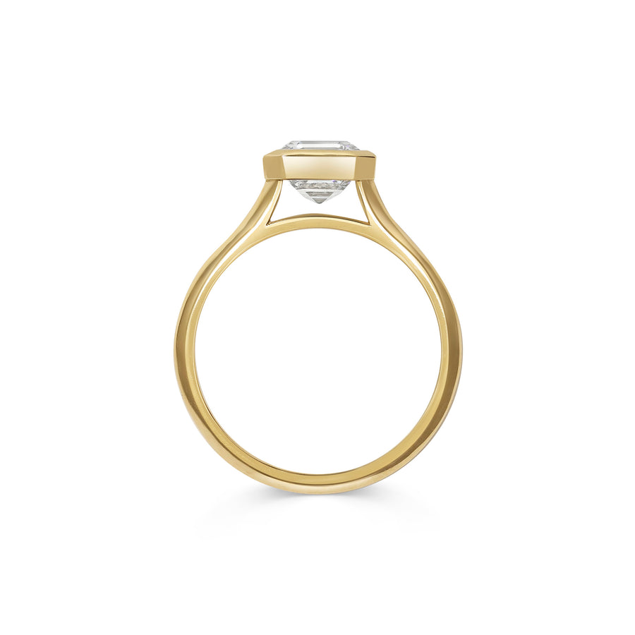 The Ines Ring - Asscher Cut by East London jeweller Rachel Boston | Discover our collections of unique and timeless engagement rings, wedding rings, and modern fine jewellery. - Rachel Boston Jewellery