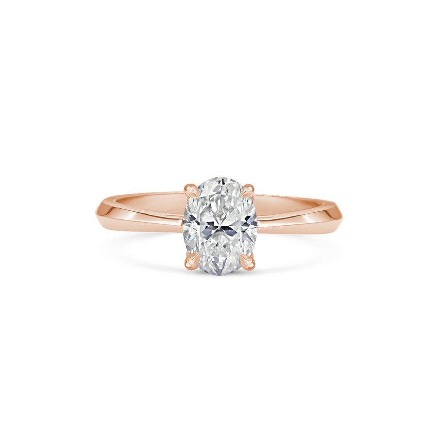 The Joy Ring - Oval Cut by East London jeweller Rachel Boston | Discover our collections of unique and timeless engagement rings, wedding rings, and modern fine jewellery. - Rachel Boston Jewellery