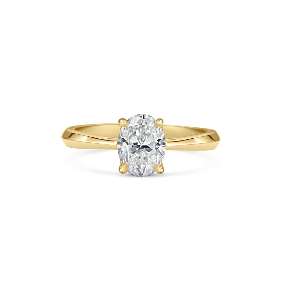 The Joy Ring - Oval Cut by East London jeweller Rachel Boston | Discover our collections of unique and timeless engagement rings, wedding rings, and modern fine jewellery. - Rachel Boston Jewellery