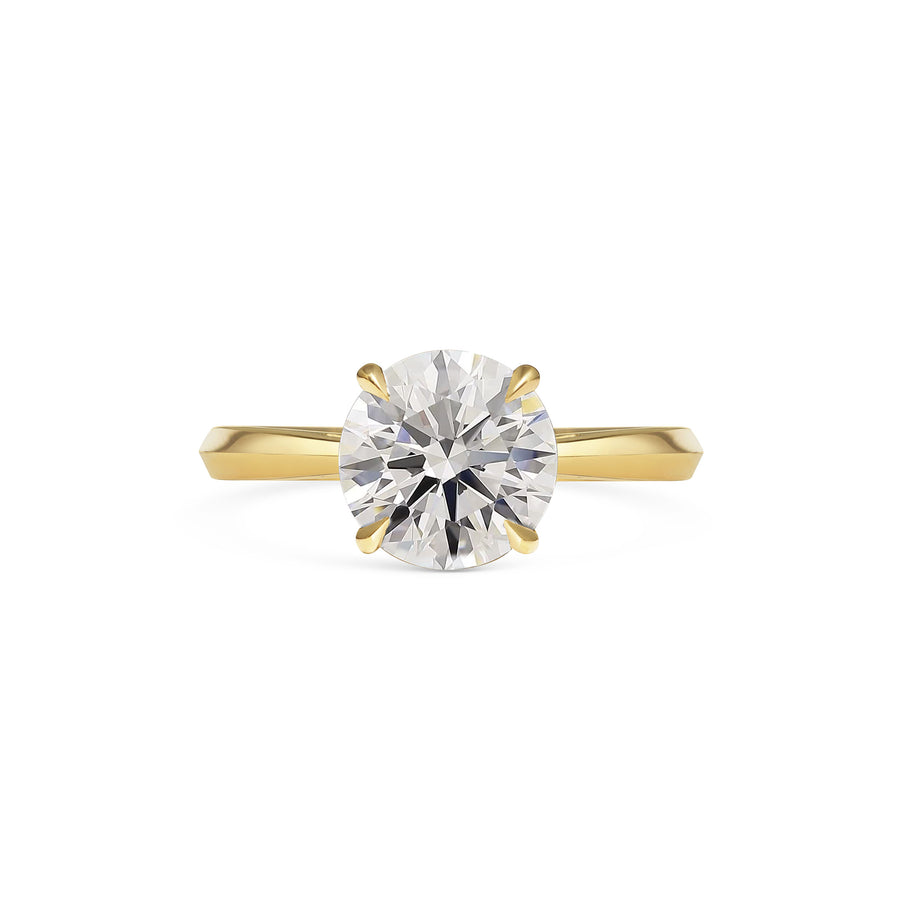 The Joy Ring - Round Cut by East London jeweller Rachel Boston | Discover our collections of unique and timeless engagement rings, wedding rings, and modern fine jewellery. - Rachel Boston Jewellery