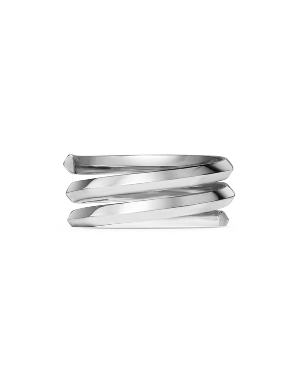 Open Knife Edge Twist Ring - Rachel Boston Jewellery