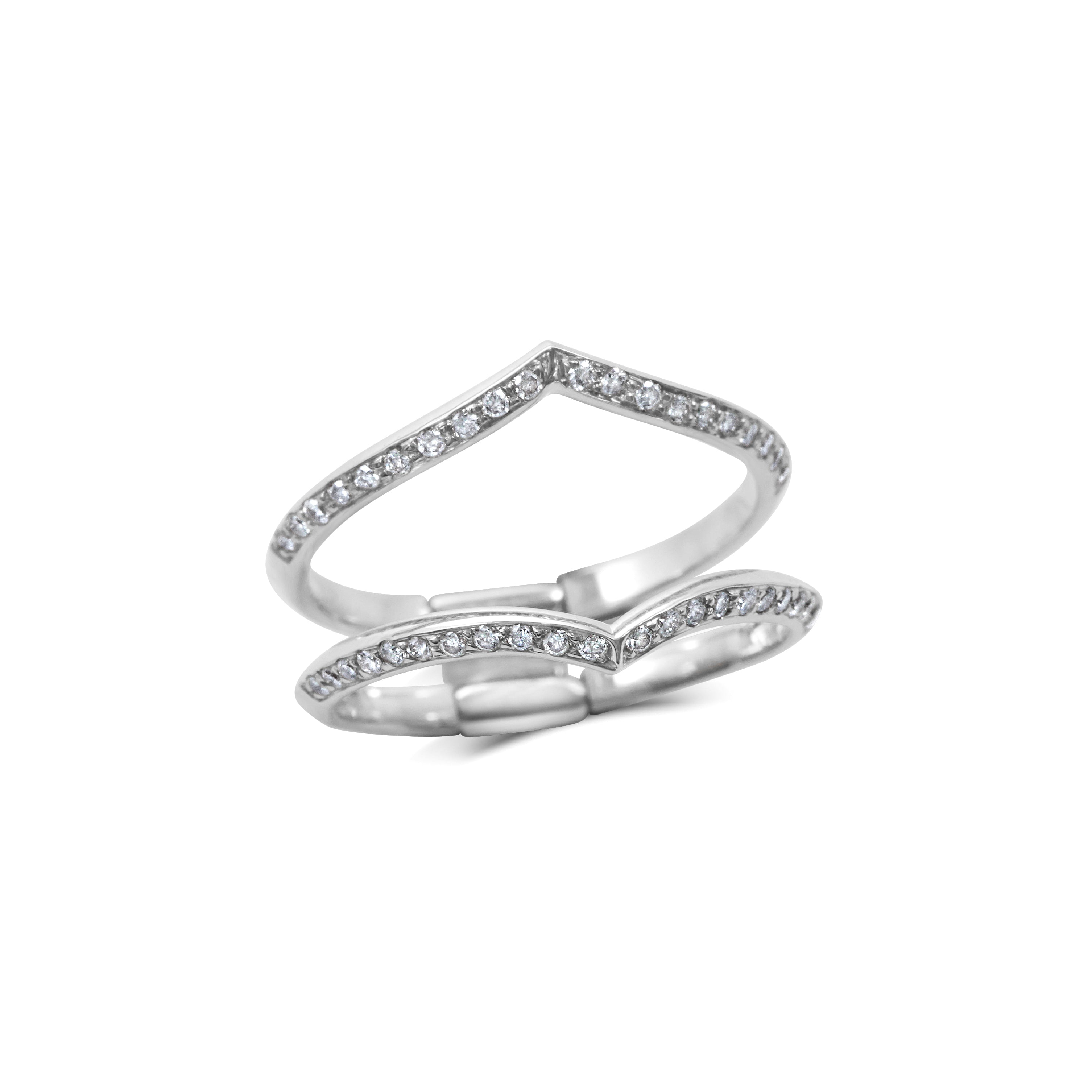 Diamond ring clearance insert wedding band